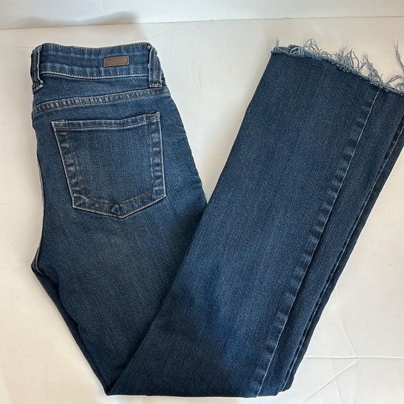 Kut from the Kloth low rise flare leg zip closure blue jeans size 4 - Picture 9 of 16